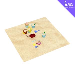 China Plastic Square Sand Pit with Cover and Toys on sale