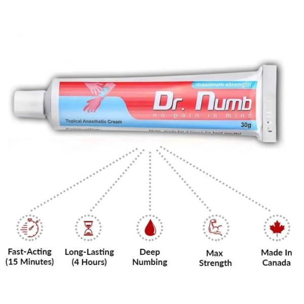 Buy 30g Numbing Cream For Waxing Piercings Numb Anesthetic Cream at wholesale prices