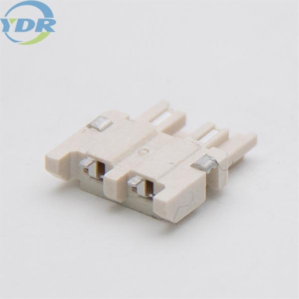 3.7mm Pitch 90 Degree 2 Pin Wafer Connector Beige SMT Type Wire To Board Connector