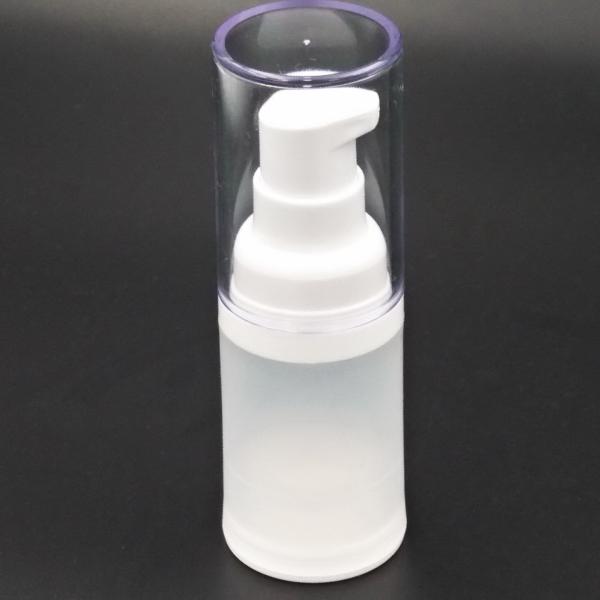 Thick Frosted Airless Pump Dispenser , 15ml / 20ml Vacuum Lotion Bottle