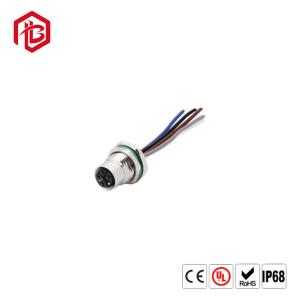 8 Pin Waterproof Molded Plug With Cable M12 Connector