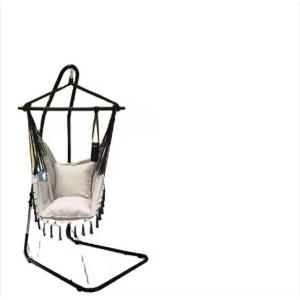 Adjustable Heavy Duty Hammock Chair Steel Stand for Outdoor Furniture in L Shape