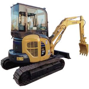 Second hand Komatsu PC35 Mini Excavator 0.2M³ Bucket capacity original Hydraulic