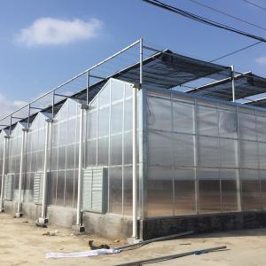 Inside Outside Shading System Hot Galvanized Steel Frame Large Polycarbonate
