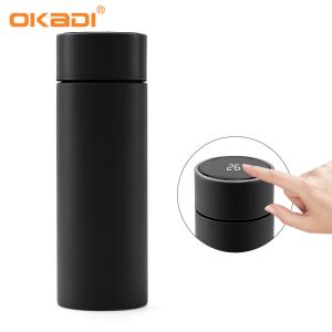 Quality 300MLHigh Vacuum 304 Stainless Steel Business Intelligence Temperature Display Cup for sale