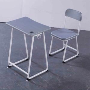 Elementary Student Desk And Chair Set With Adjustable Height / Book Hook