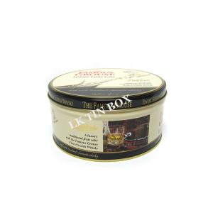 Luxury Biscuit Round Biscuit Tin With Lid Printed Stackable , Metal Tin