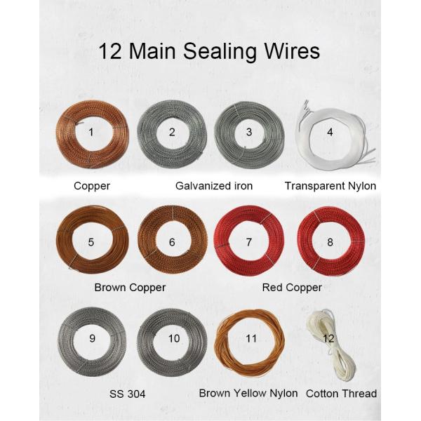 Customized Length Plastic Coated Stainless Steel Meter Seal Wire For Secure Utility Metering
