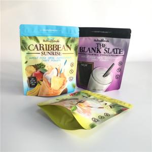 Customized Printed Tea Bags Packaging Standup Pouch Biodegradable Zipper Top