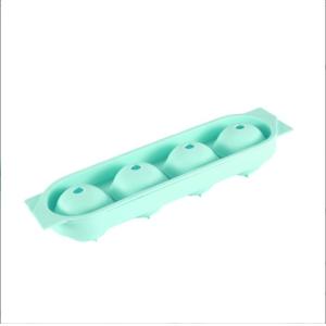 Silicone Ice Cream Tools 4 Cavity Portable Crystal Clear Ice Ball Maker for