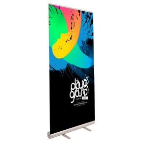 China Bus Stop Various Size Retractable Roll Up Banner Stand Display Silver Color on sale China Bus Stop Various Size Retractable Roll Up Banner Stand Display Silver Color on sale