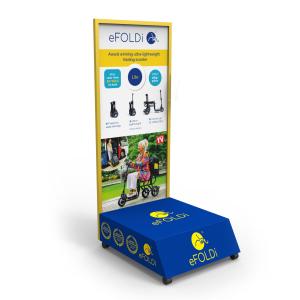 Oak Electric Bicycle Stand Electric Scooter Stand Display For Retail Shop