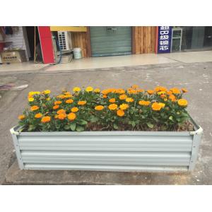 100x80x30cm Anti-Rusting Raised Metal Square Raised Garden Bed Kit