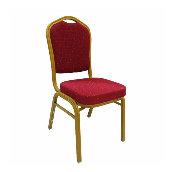 Buy Modern Stacking Catering Chairs Fabric Metal Frame Banquet Chairs For Weddings Events at wholesale prices
