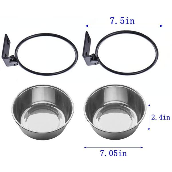 Collapsible Wall Mounted Pet Feeder Customized Height