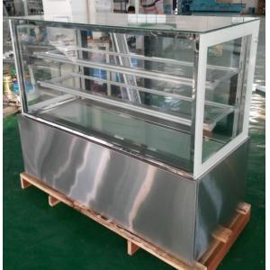 Three Layers Cake Display Refrigerator With Marble , Glass Material 220v 50Hz