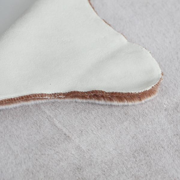 Custom Plush Faux Fur Rug 100% Polyester Rabbit Hair Area Home Living Room