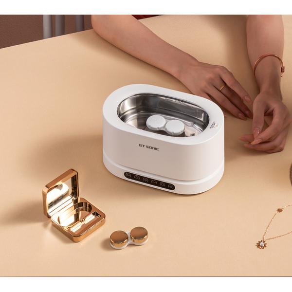 GT-U2 Ultrasonic Jewelry Cleaner Machine with 45kHz Frequency for Denture/Aligner/Ring/Eyeglass/Watches/Shaver Heads