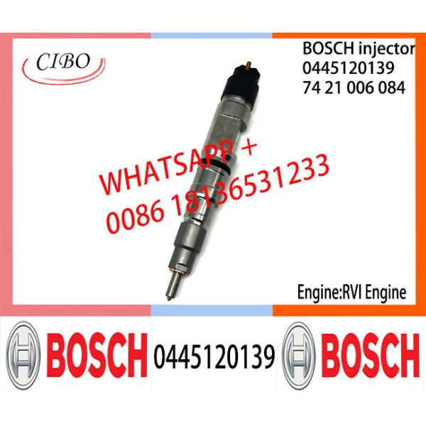 BOSCH 0445120139 7421006084 Neutral Fuel Injector Assembly 0445120139 7421006084 For RVI