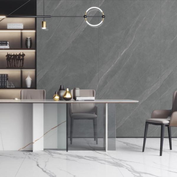 Glue Down or Floating Installation High Stain Resistance Indoor Porcelain Tiles