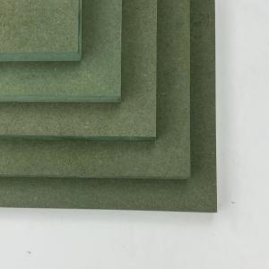 Square Edge Green MDF Wood Board Multipurpose 700-750kg/M3 Density