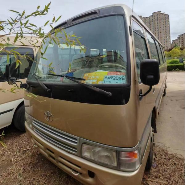Buy compact Petrol Used Mini Bus Toyota Coaster City Shuttle 20 Person at wholesale prices