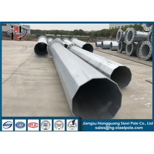 China Anti Rust Design Steel Tubular Pole , Hot Dip Galvanized Electrical Power Pole on sale