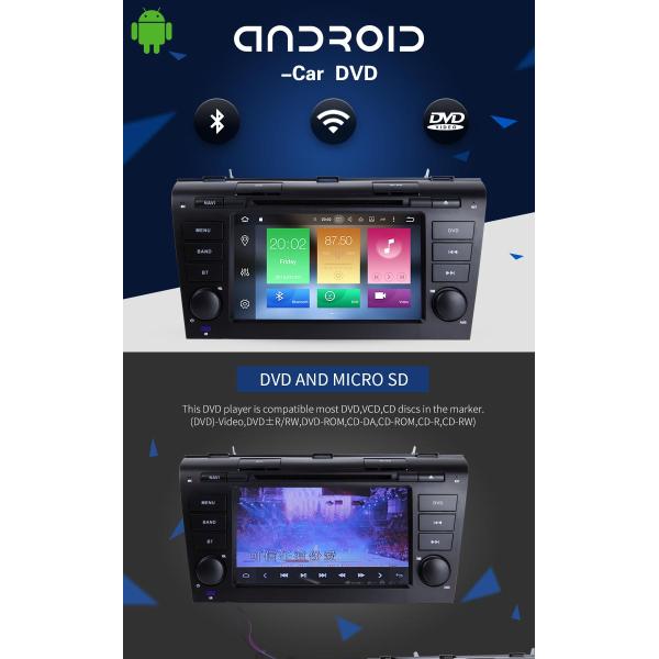 7" Double Dvd Player For Car , 32GB ROM 2 Din Car Dvd Player 1024*600 HD