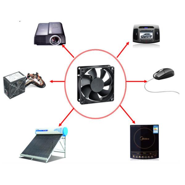 Shenzhen Blushless Dc Fan 12025 With PWM FG RD Plastic Waterproof Small Fan Used For Computer Case / Chassis