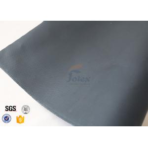 0.45mm 530gsm Black PU Fiberglass Fabric For Welding Thermal Insualtion