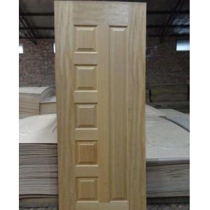 Natural Teak Veneer HDF MDF Door Skin For Commercial Interior Wood Doors Faced