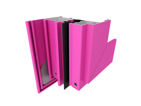 Customized Colors Aluminium Windows Profiles Double Glazed Heat Insulation