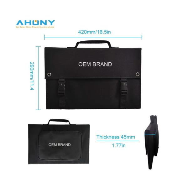 Sunpower Foldable Solar Panel 60W 100W Options Portable IBC Monocrystalline Cells Power Station Charger Kit