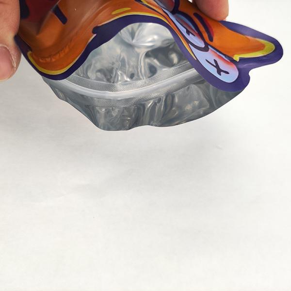 Die Cut Irregular out ziplockk Special Shaped Child proof Mylar weed Bags