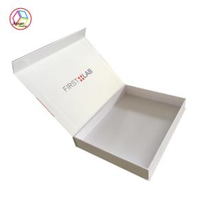 Elegant Chocolate Paper Box Collapsible Shape Plastic Coating Feature