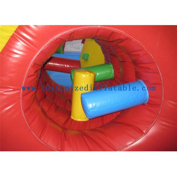 Superman Inflatable Fun Park Funland , Childrens Bouncy Castle With Slide