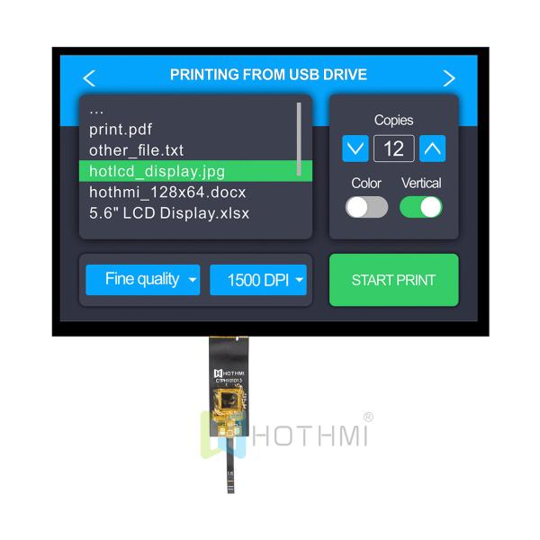 10.1 inch TFT LCD Display With PCAP |1280x800 Resolution LVDS Interface Sunlight