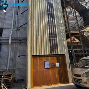 4 Floors 12 M Large Goods Elevator Customized Outdoor Freight Elevator