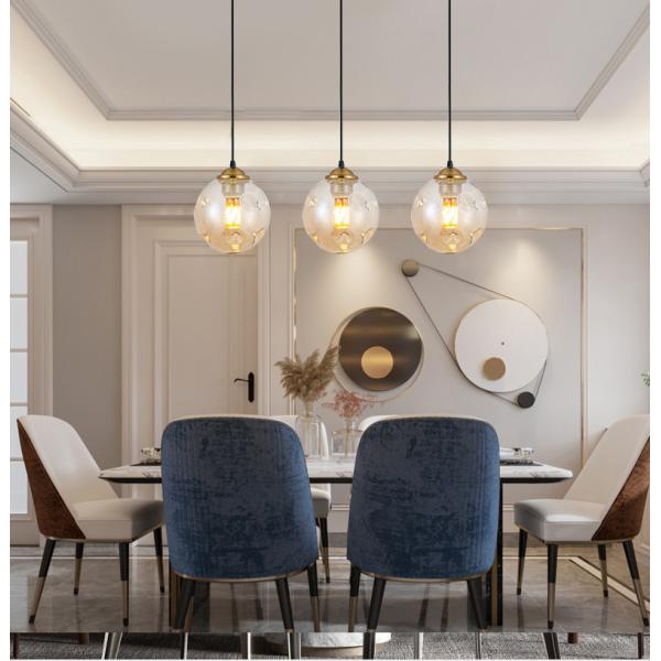 LED Pendant Lights Glass Living Room Light Fixture Dining Room Kitchen Hanging Lamp(WH-GP-66)