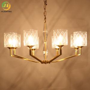 Clear Metal E14 Bulb Glass Modern Pendant Lamp For Living Room
