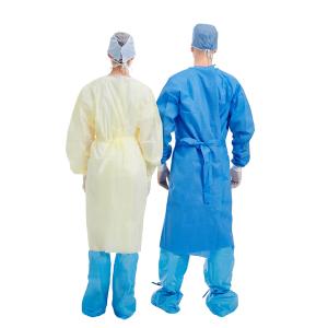 40gsm Sms Surgical Gown , Disposable Medical Garments EN13795