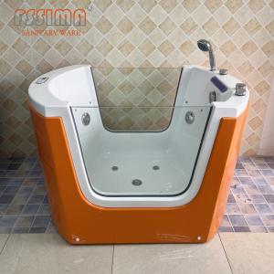 China Deep Infant Whirlpool Tub Freestanding Acrylic Baby Whirlpool Spa Bathtub on sale