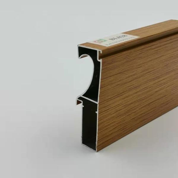 Buy 6061 Wood Finish Aluminium Profiles Door Frame Extrusion For Hotel Villa at wholesale prices