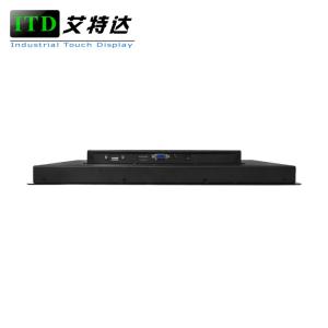 High Resolution Panel Mount Touch Screen Monitor Flat Front Input VGA USB A Type