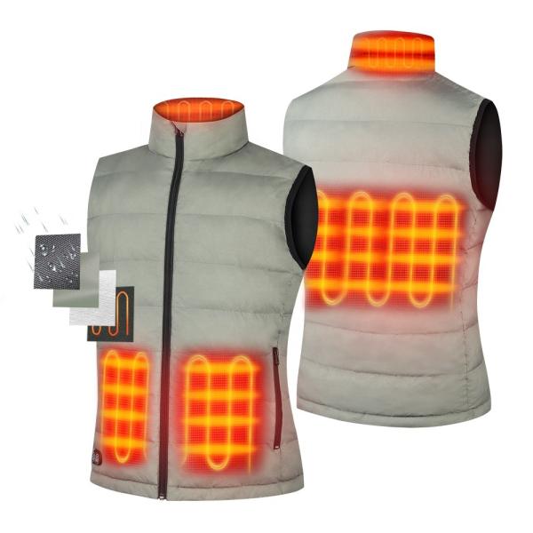 Buy Zipper Heated Waistcoat Sweat Winter USB 5V Collar Smart Warming Heating Cotton at wholesale prices