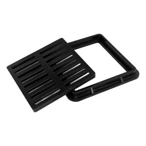 EN124 A15 Grating Manhole Cover , SMC Square Sidewalk FRP Storm Grate Cover