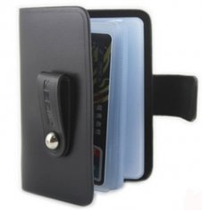 Custom Black Leather Mens Credit Card Holders Wallets