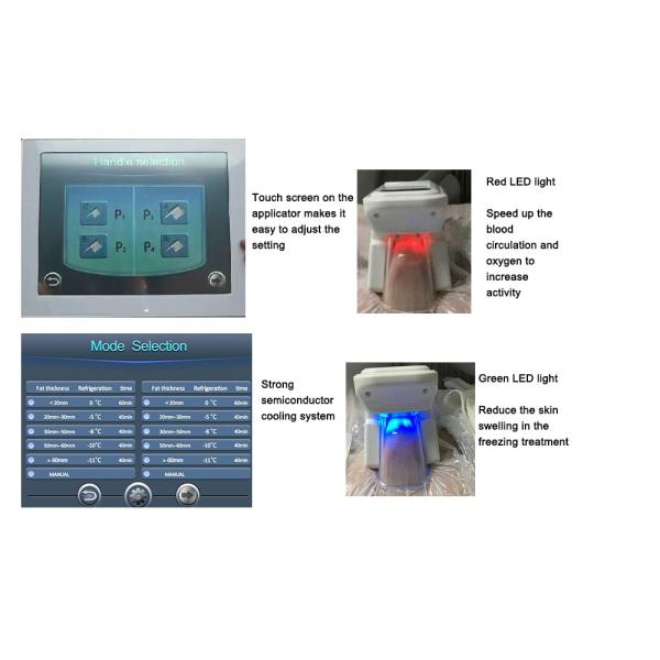 4 Cryo Handle Cool Tech Cryogenic Freezing Fat Body Slimming Cryolipolysi