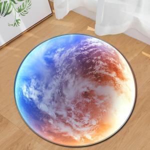 Planet Round Area Rugs Machine Washable Gaming Chair Rug