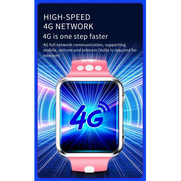 Kids Smart Fitness Tracker Watch Phone Android 4G SIM Card System W5 Pro